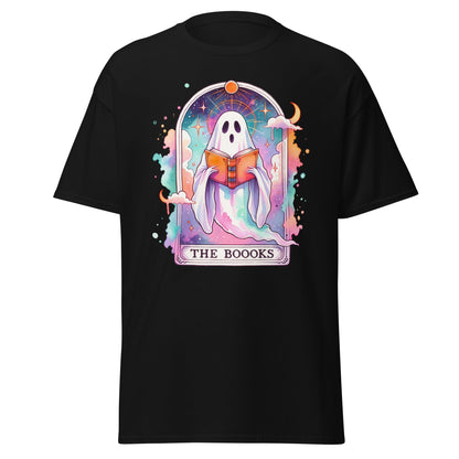 'The Boooks Ghost' Tarot | Tarot Card T-Shirt - Black - T-Shirts Online