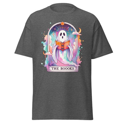 'The Boooks Ghost' Tarot | Tarot Card T-Shirt - Dark Heather - T-Shirts Online