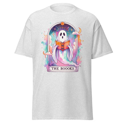 'The Boooks Ghost' Tarot | Tarot Card T-Shirt - Ash - T-Shirts Online