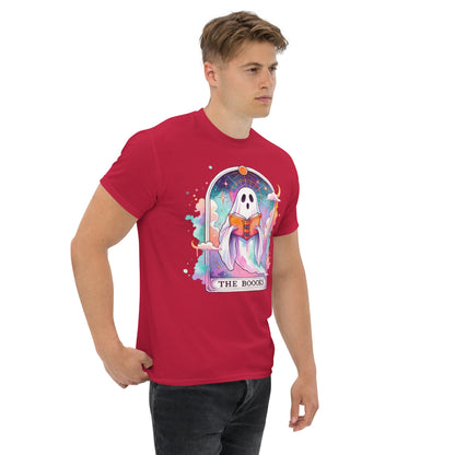 'The Boooks Ghost' Tarot | Tarot Card T-Shirt - Black - T-Shirts Online