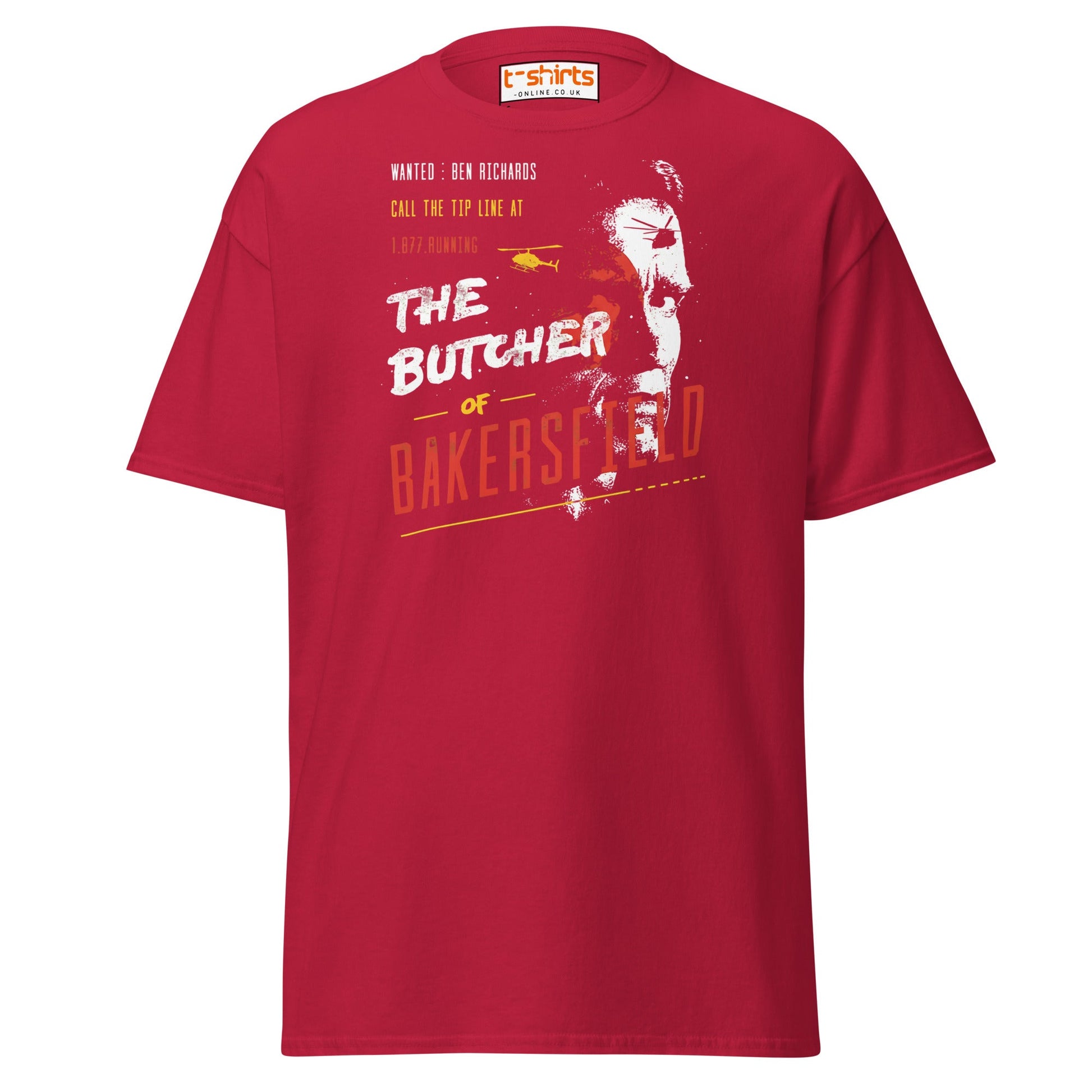 The Butcher of Bakersfield T-Shirt - Cardinal - T-Shirts Online