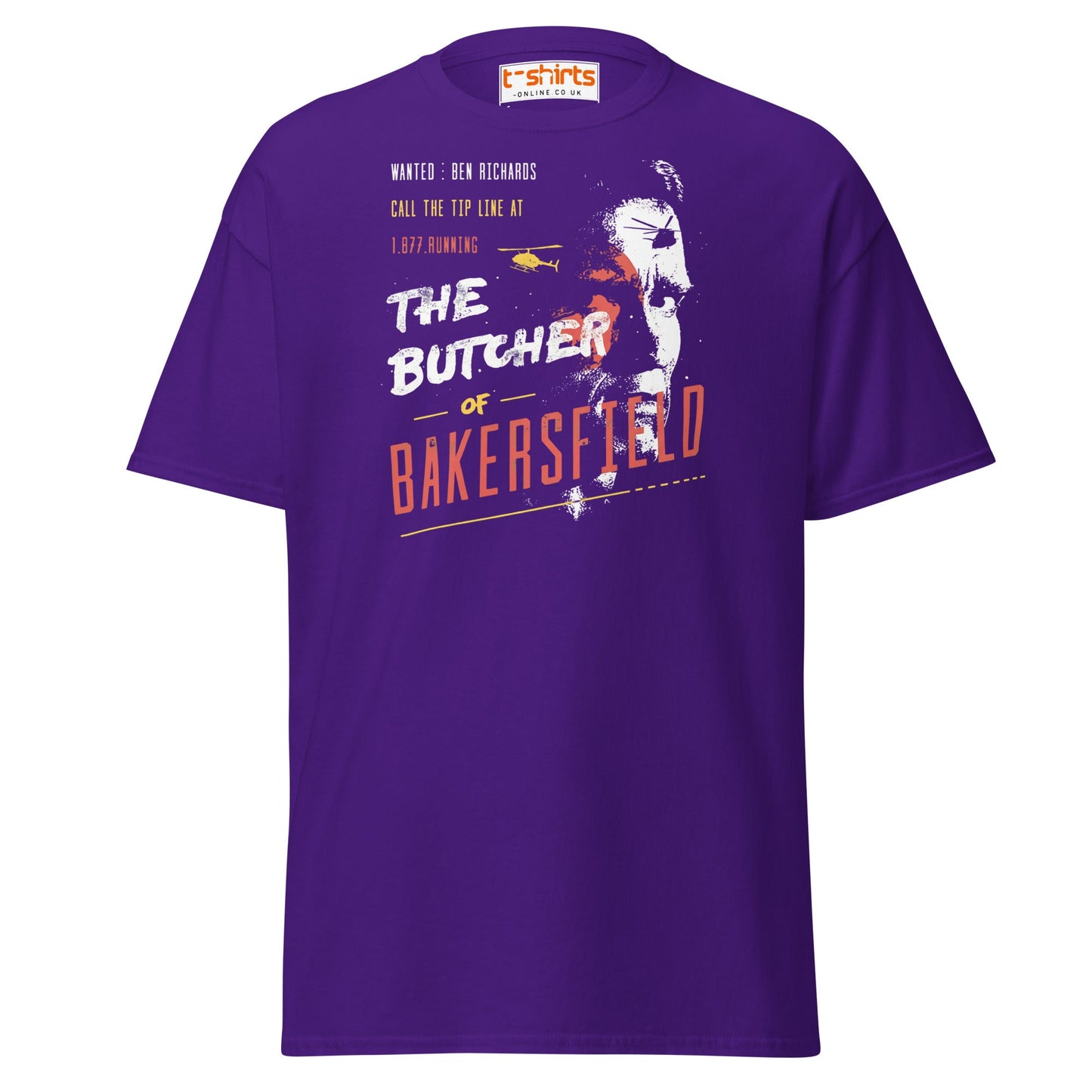 The Butcher of Bakersfield T-Shirt - Purple - T-Shirts Online
