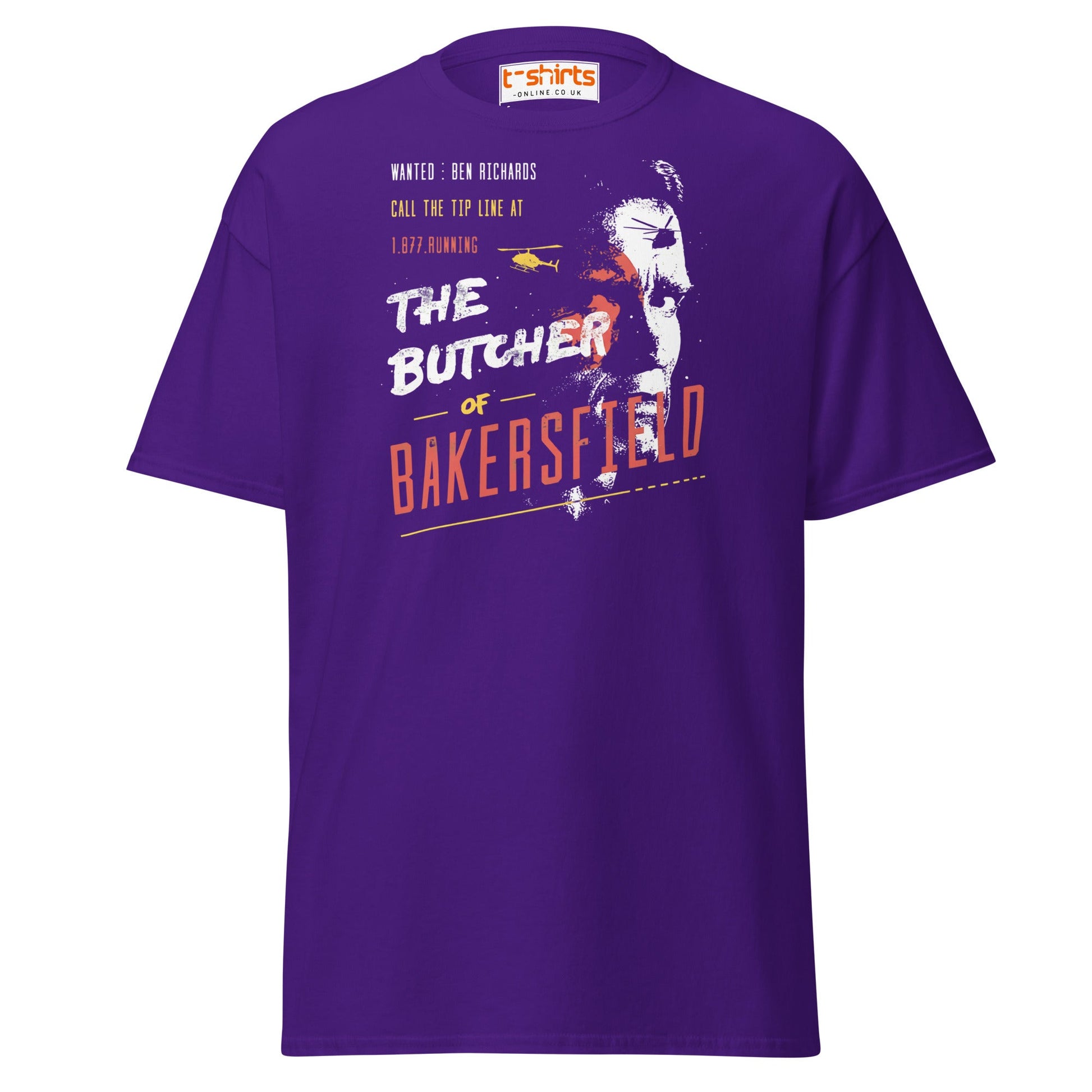 The Butcher of Bakersfield T-Shirt - Purple - T-Shirts Online