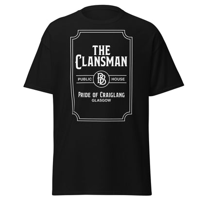 The Clansman Public House Craiglang T-Shirt - Glasgow Tee - Black - T-Shirts Online