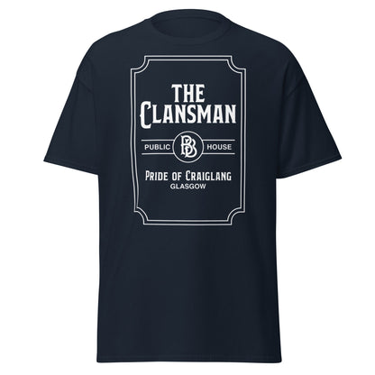 The Clansman Public House Craiglang T-Shirt - Glasgow Tee - Navy - T-Shirts Online