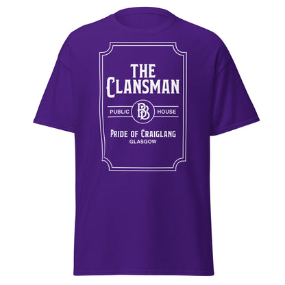 The Clansman Public House Craiglang T-Shirt - Glasgow Tee - Purple - T-Shirts Online