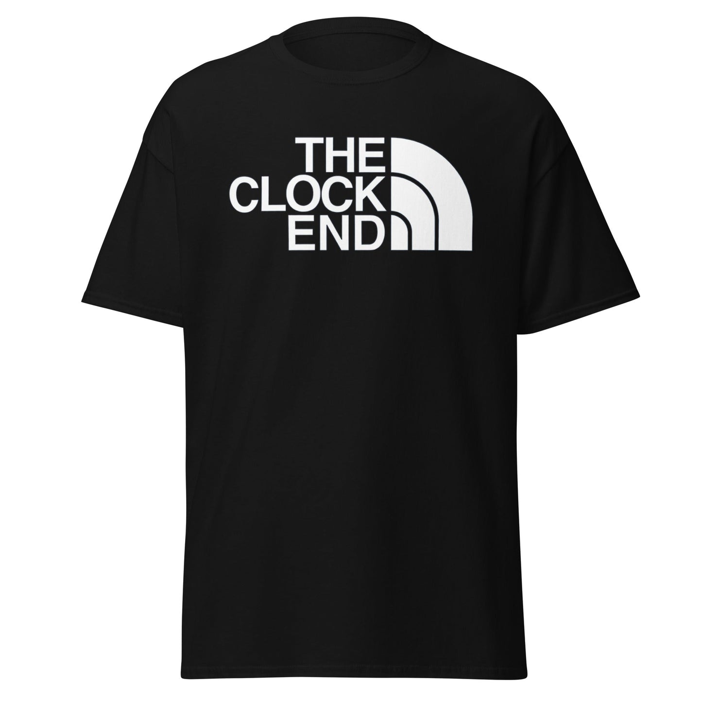 The Clock End T-Shirt | Arsenal Fan North Face Style Tee - Black - T-Shirts Online