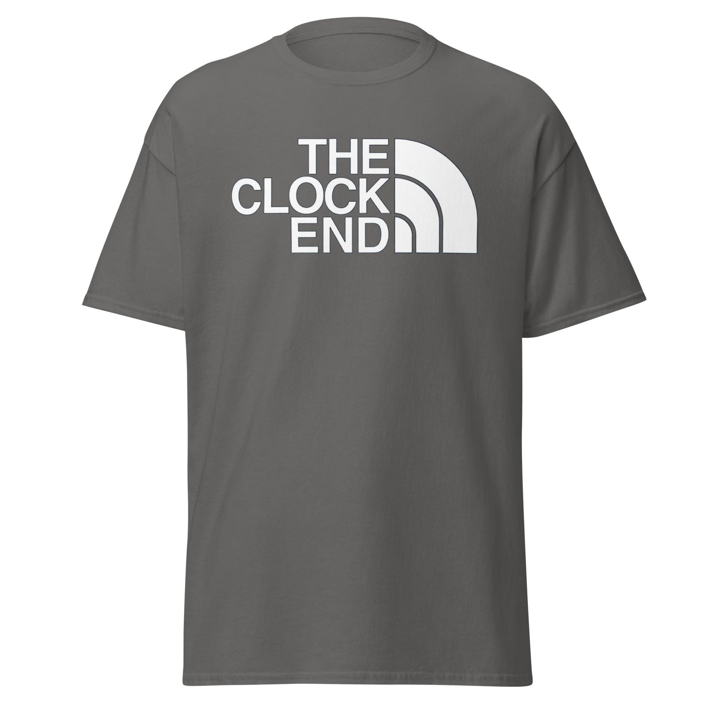 The Clock End T-Shirt | Arsenal Fan North Face Style Tee - Charcoal - T-Shirts Online