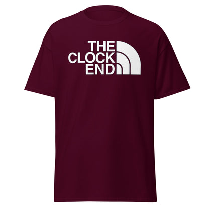The Clock End T-Shirt | Arsenal Fan North Face Style Tee - Maroon - T-Shirts Online