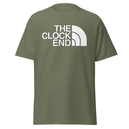 The Clock End T-Shirt | Arsenal Fan North Face Style Tee - Military Green - T-Shirts Online
