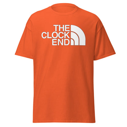 The Clock End T-Shirt | Arsenal Fan North Face Style Tee - Orange - T-Shirts Online