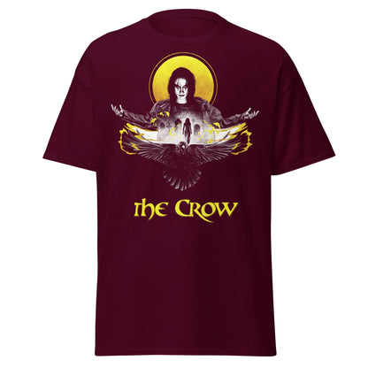 The Crow Eric Draven Movie Graphic T-Shirt - Maroon - T-Shirts Online
