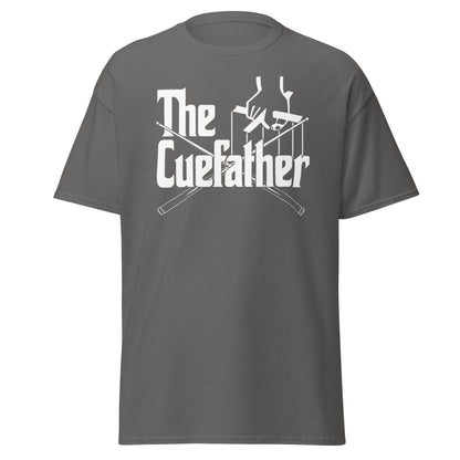 The Cuefather Snooker T-Shirt - Funny Snooker Parody Tee - Charcoal - T-Shirts Online