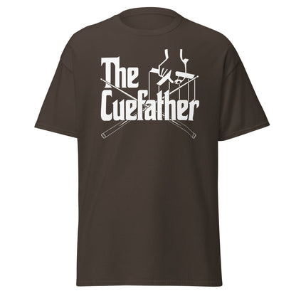 The Cuefather Snooker T-Shirt - Funny Snooker Parody Tee - Dark Chocolate - T-Shirts Online