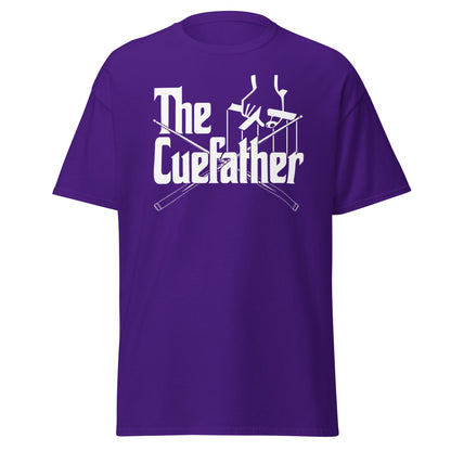 The Cuefather Snooker T-Shirt - Funny Snooker Parody Tee - Purple - T-Shirts Online