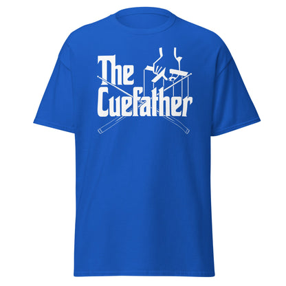 The Cuefather Snooker T-Shirt - Funny Snooker Parody Tee - Royal - T-Shirts Online