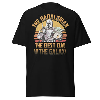 The Dadalorian Best Dad in the Galaxy T-Shirt Gift - Black - T-Shirts Online