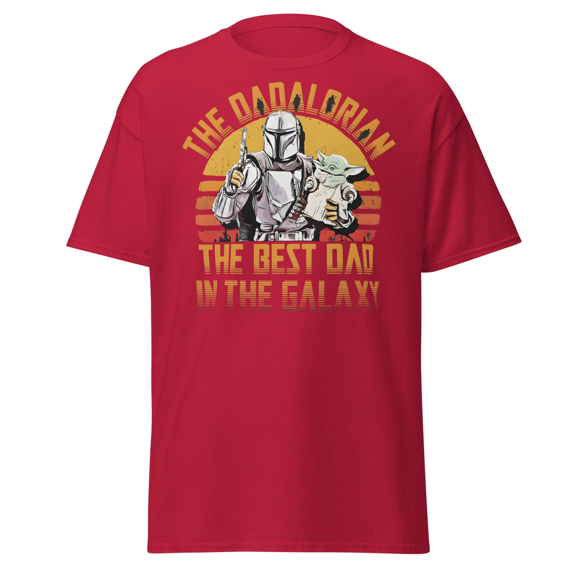 The Dadalorian Best Dad in the Galaxy T-Shirt Gift - Cardinal - T-Shirts Online