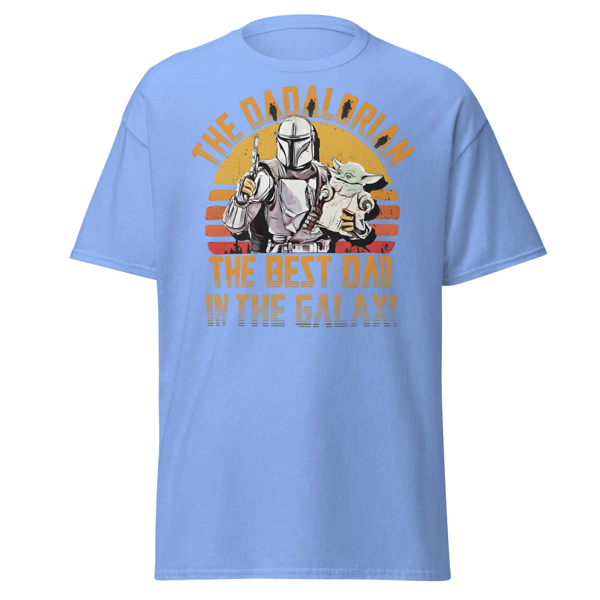 The Dadalorian Best Dad in the Galaxy T-Shirt Gift - Carolina Blue - T-Shirts Online