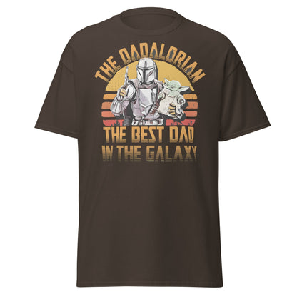 The Dadalorian Best Dad in the Galaxy T-Shirt Gift - Dark Chocolate - T-Shirts Online
