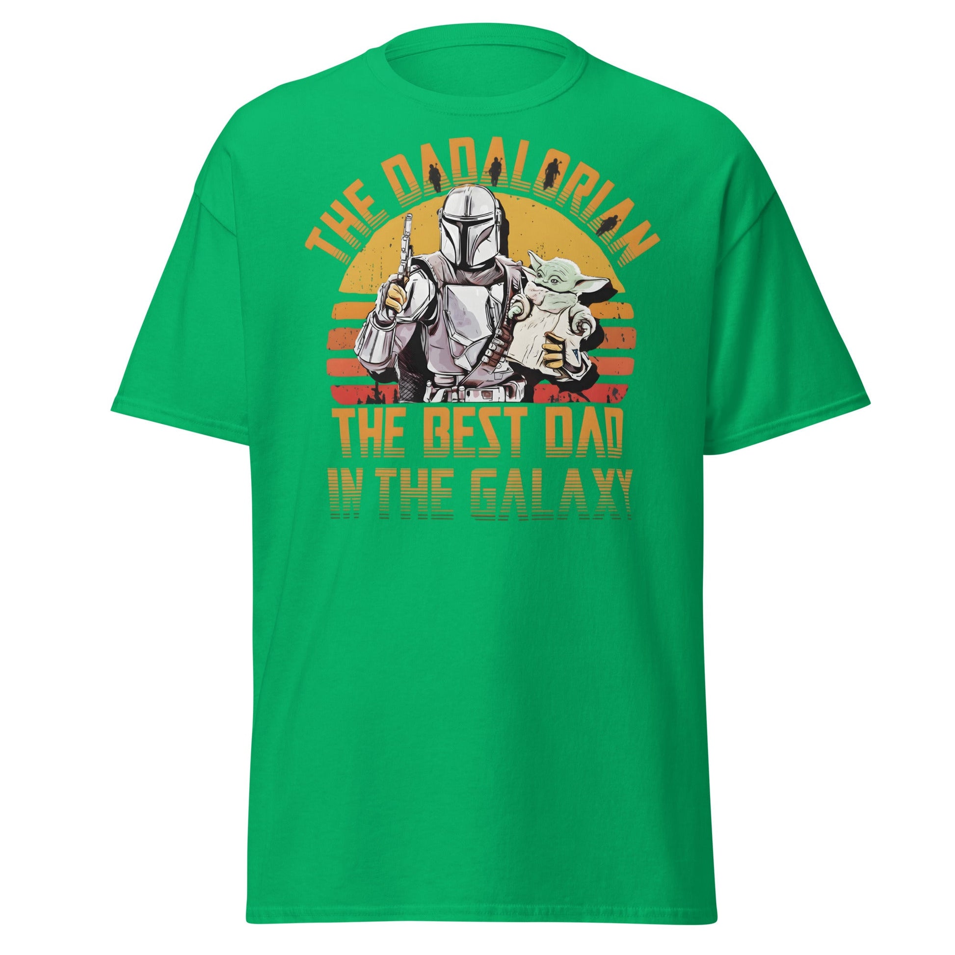 The Dadalorian Best Dad in the Galaxy T-Shirt Gift - Irish Green - T-Shirts Online
