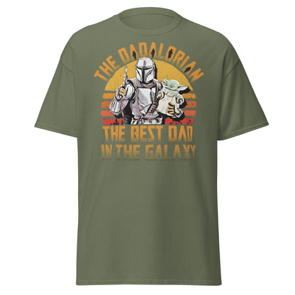 The Dadalorian Best Dad in the Galaxy T-Shirt Gift - Military Green - T-Shirts Online