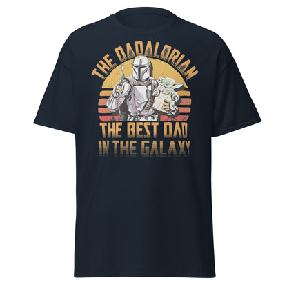 The Dadalorian Best Dad in the Galaxy T-Shirt Gift - Navy - T-Shirts Online