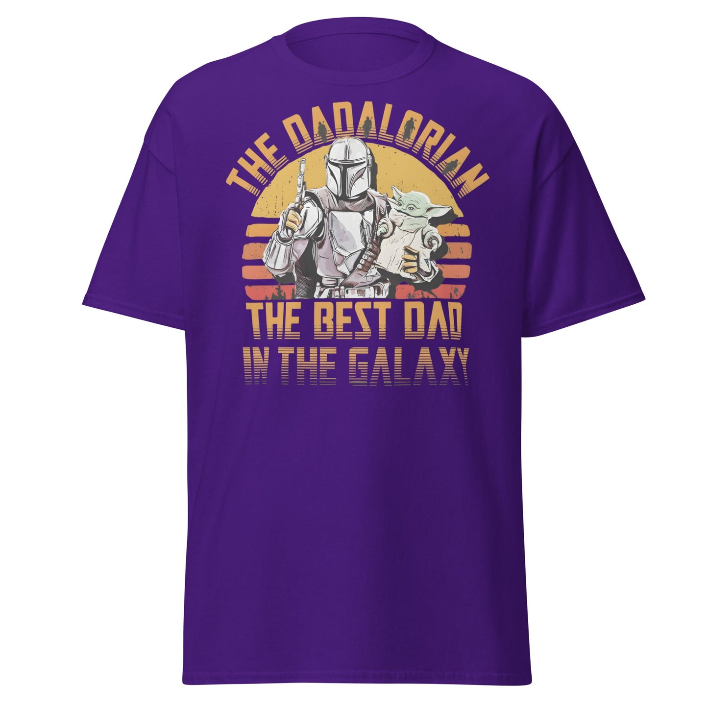 The Dadalorian Best Dad in the Galaxy T-Shirt Gift - Purple - T-Shirts Online