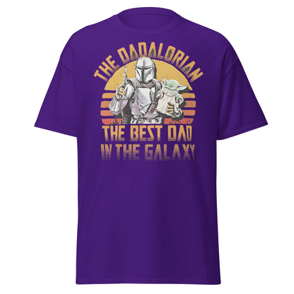 The Dadalorian Best Dad in the Galaxy T-Shirt Gift - Purple - T-Shirts Online