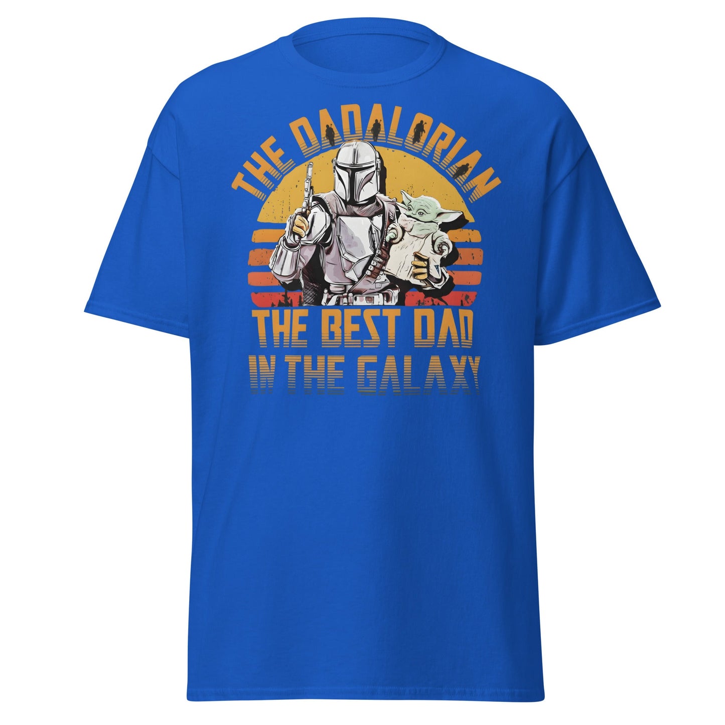 The Dadalorian Best Dad in the Galaxy T-Shirt Gift - Royal - T-Shirts Online