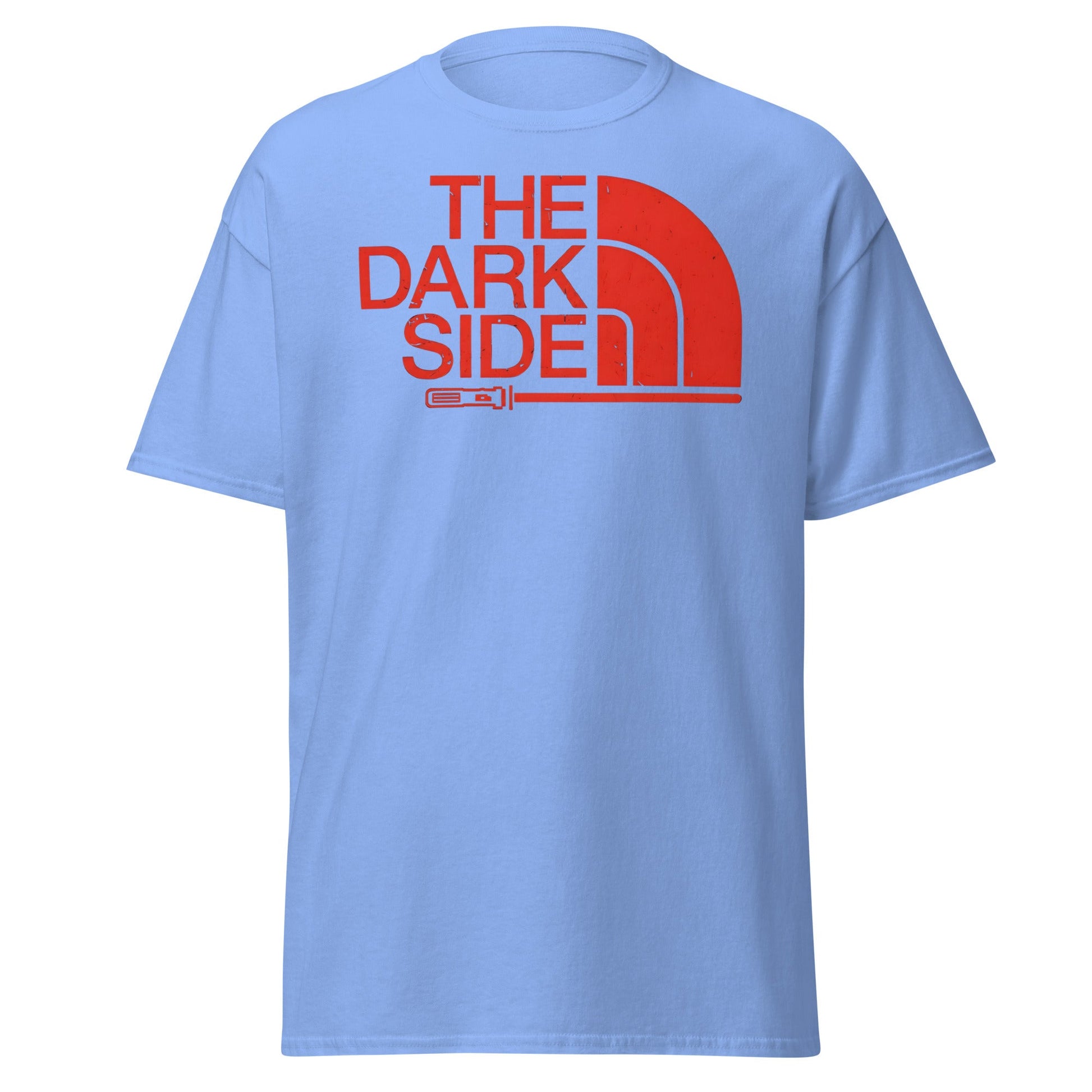 The Dark Side T-Shirt - Star Wars Lightsaber Parody - Carolina Blue - T-Shirts Online