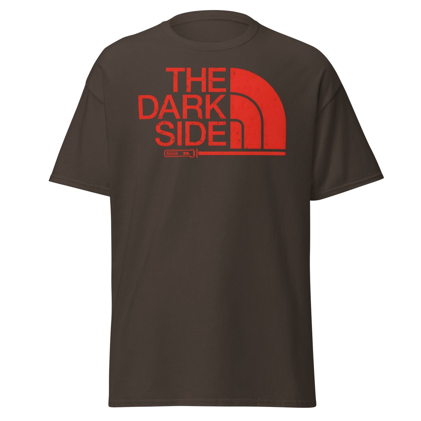 The Dark Side T-Shirt - Star Wars Lightsaber Parody - Dark Chocolate - T-Shirts Online