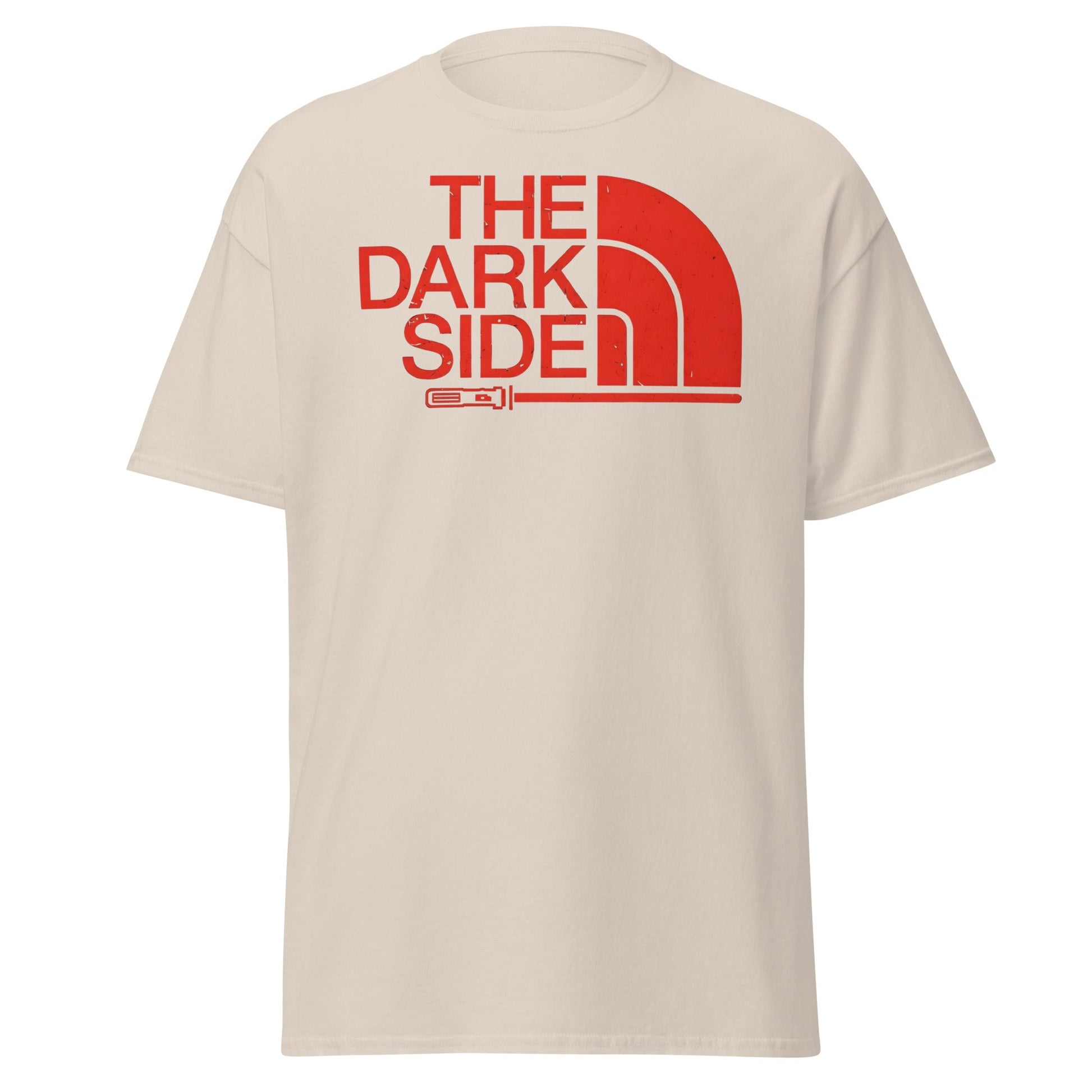 The Dark Side T-Shirt - Star Wars Lightsaber Parody - Natural - T-Shirts Online