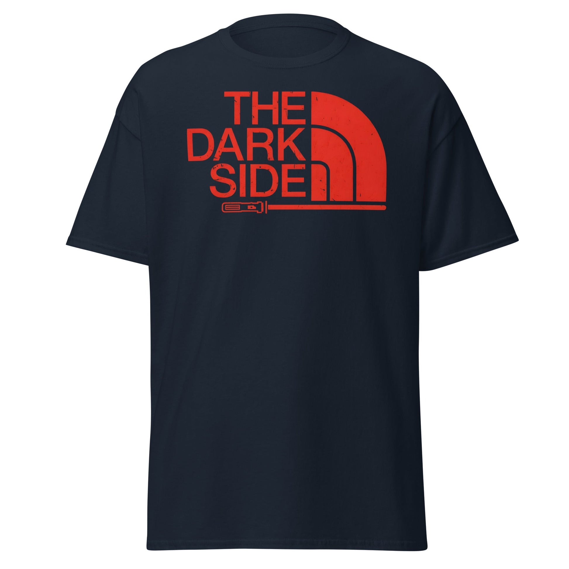 The Dark Side T-Shirt - Star Wars Lightsaber Parody - Navy - T-Shirts Online