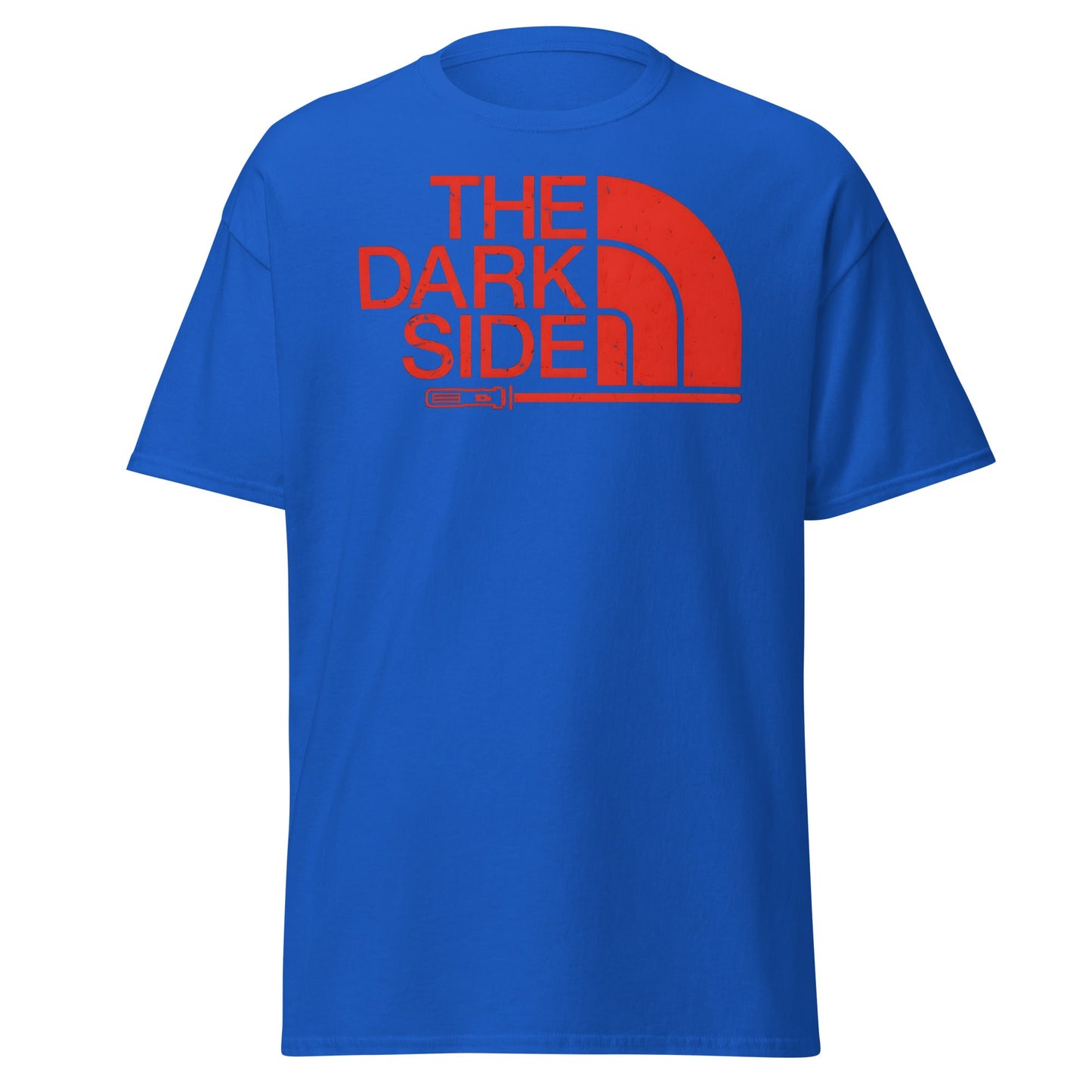 The Dark Side T-Shirt - Star Wars Lightsaber Parody - Royal - T-Shirts Online