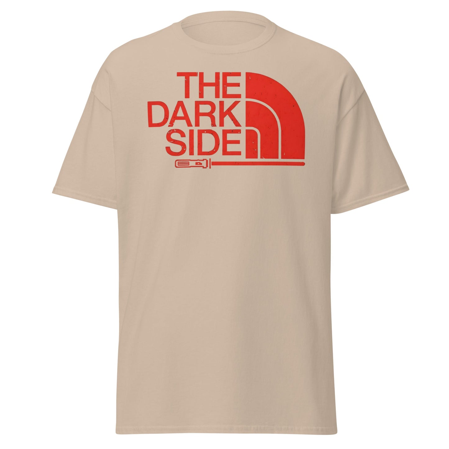 The Dark Side T-Shirt - Star Wars Lightsaber Parody - Sand - T-Shirts Online