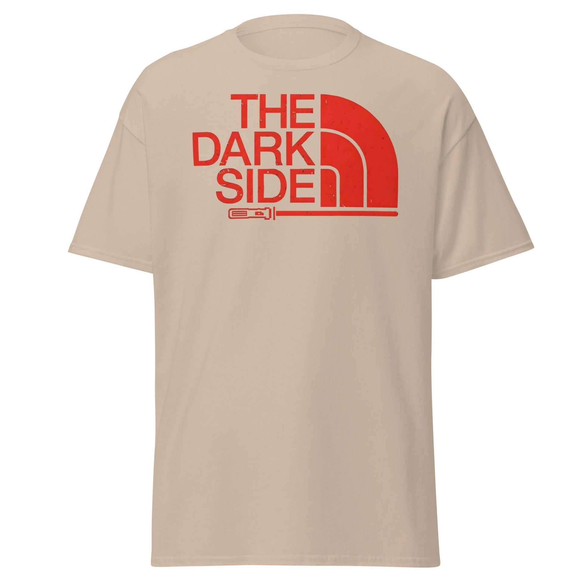 The Dark Side T-Shirt - Star Wars Lightsaber Parody - Sand - T-Shirts Online