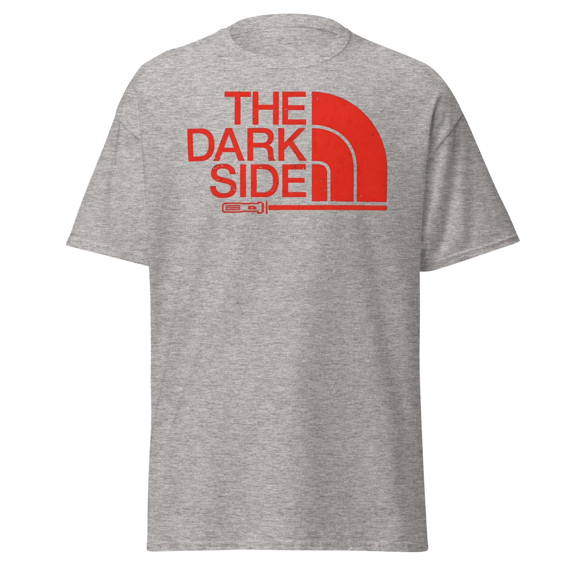 The Dark Side T-Shirt - Star Wars Lightsaber Parody - Sport Grey - T-Shirts Online