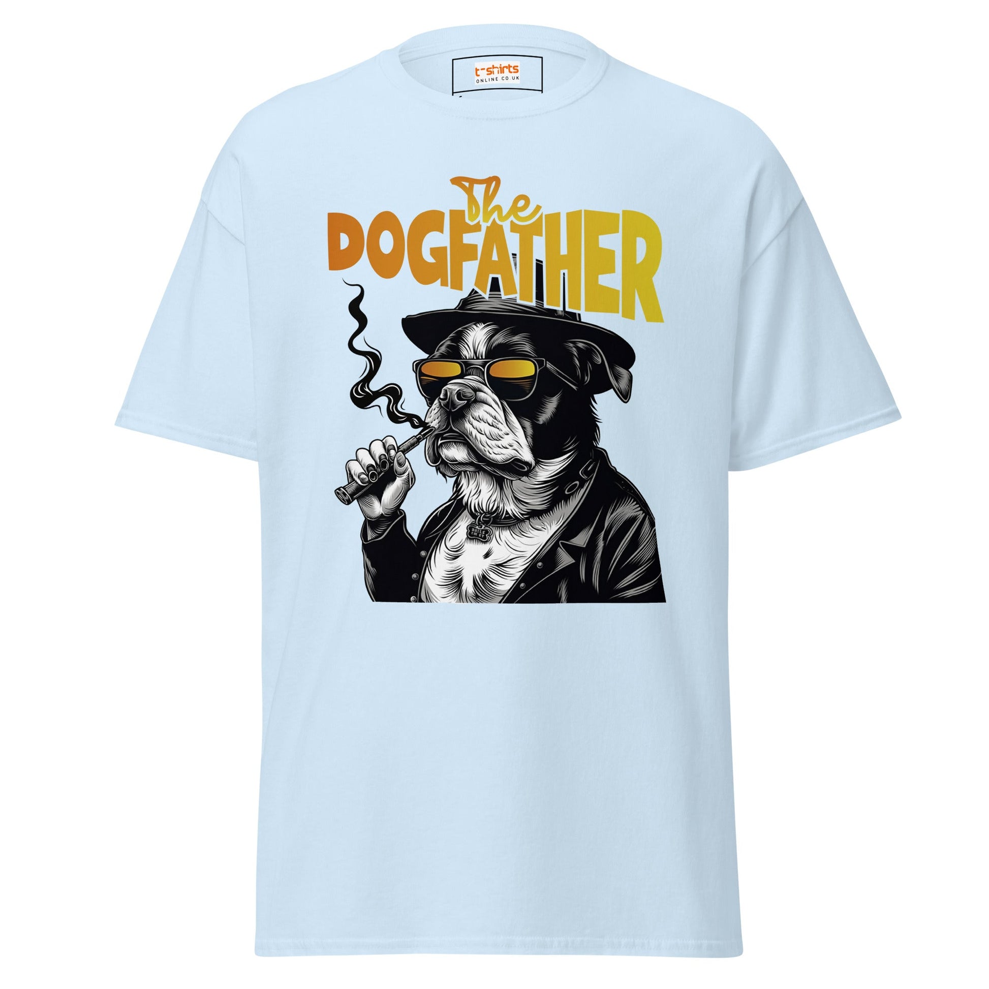 The Dogfather | Dog T-Shirt - Light Blue - T-Shirts Online