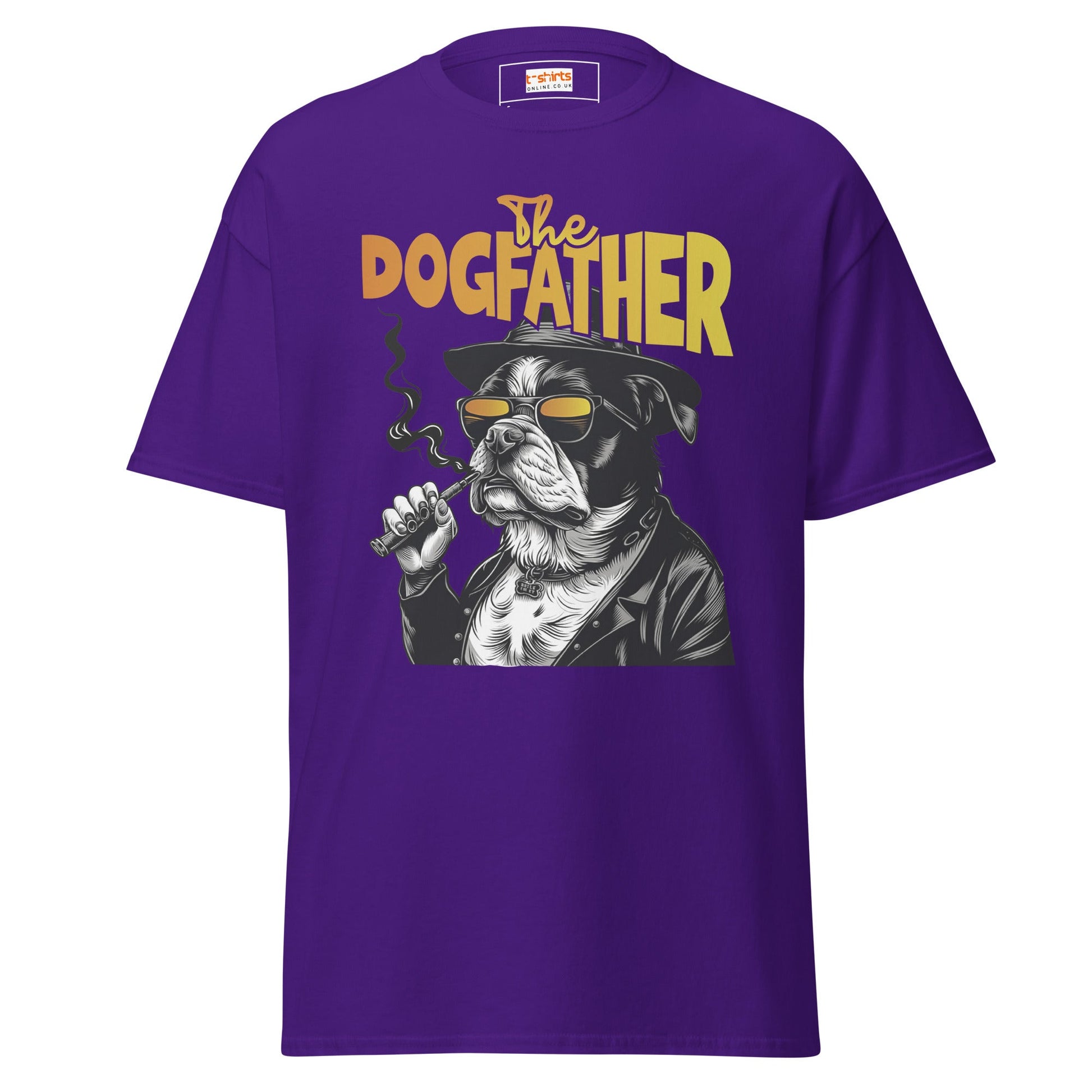 The Dogfather | Dog T-Shirt - Purple - T-Shirts Online