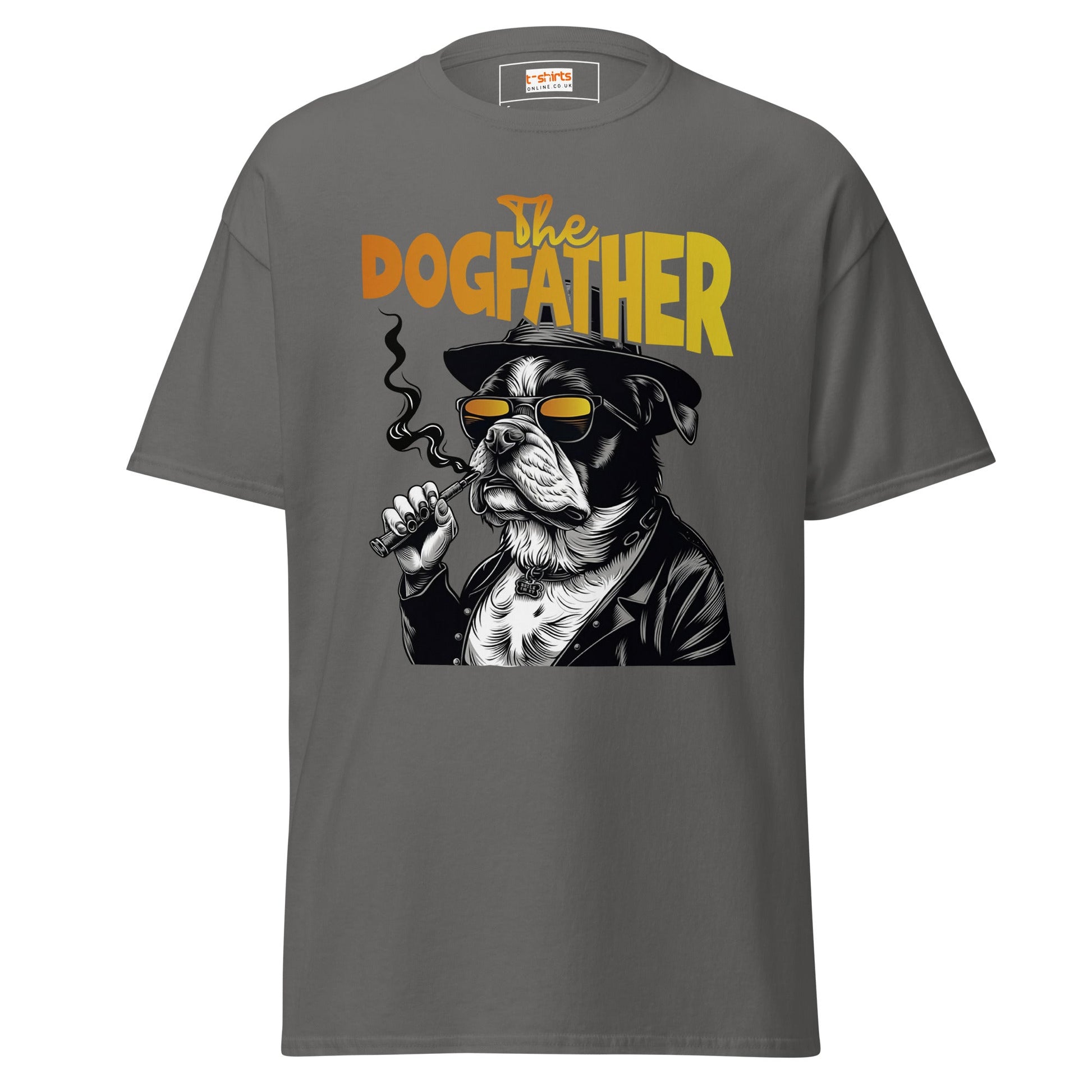The Dogfather | Dog T-Shirt - Charcoal - T-Shirts Online