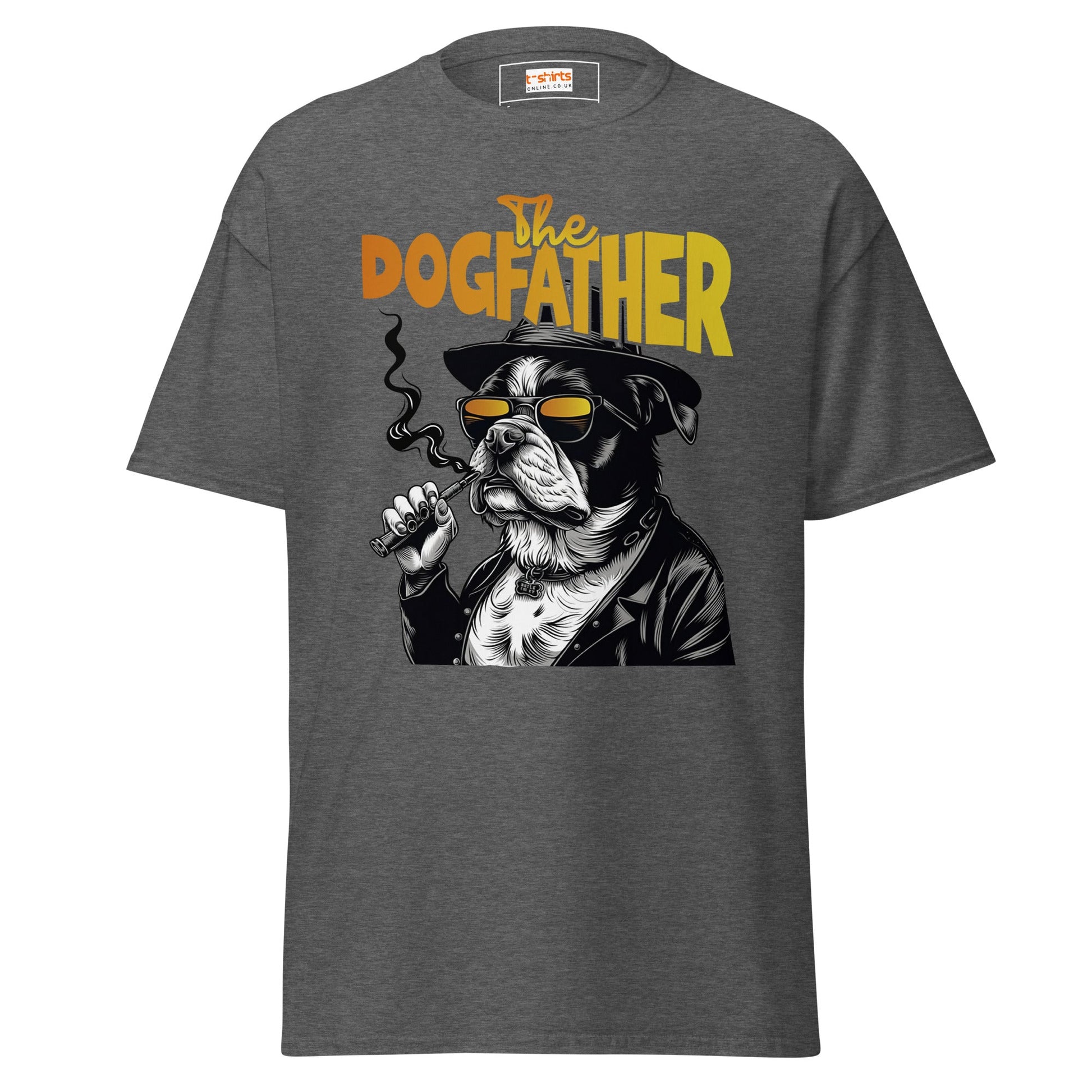 The Dogfather | Dog T-Shirt - Dark Heather - T-Shirts Online