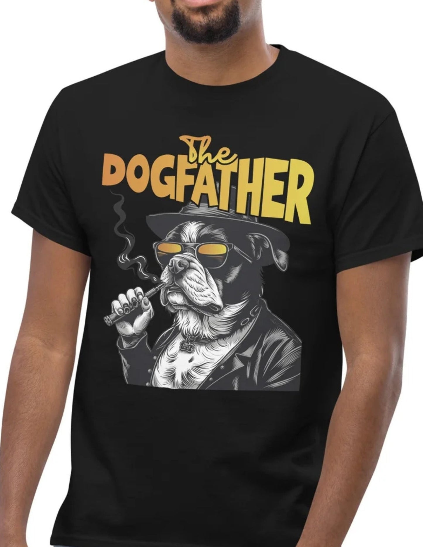 The Dogfather | Dog T-Shirt - Black - T-Shirts Online