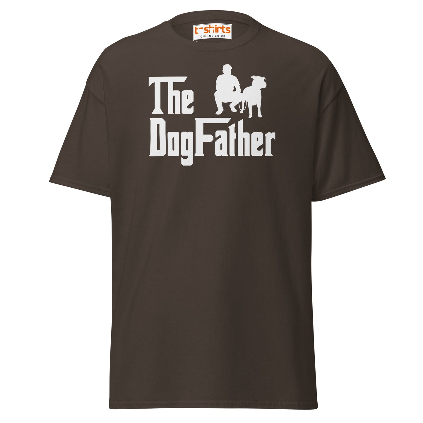 The DogFather T-Shirt | Funny Dog Lover Parody Tee - Dark Chocolate - T-Shirts Online