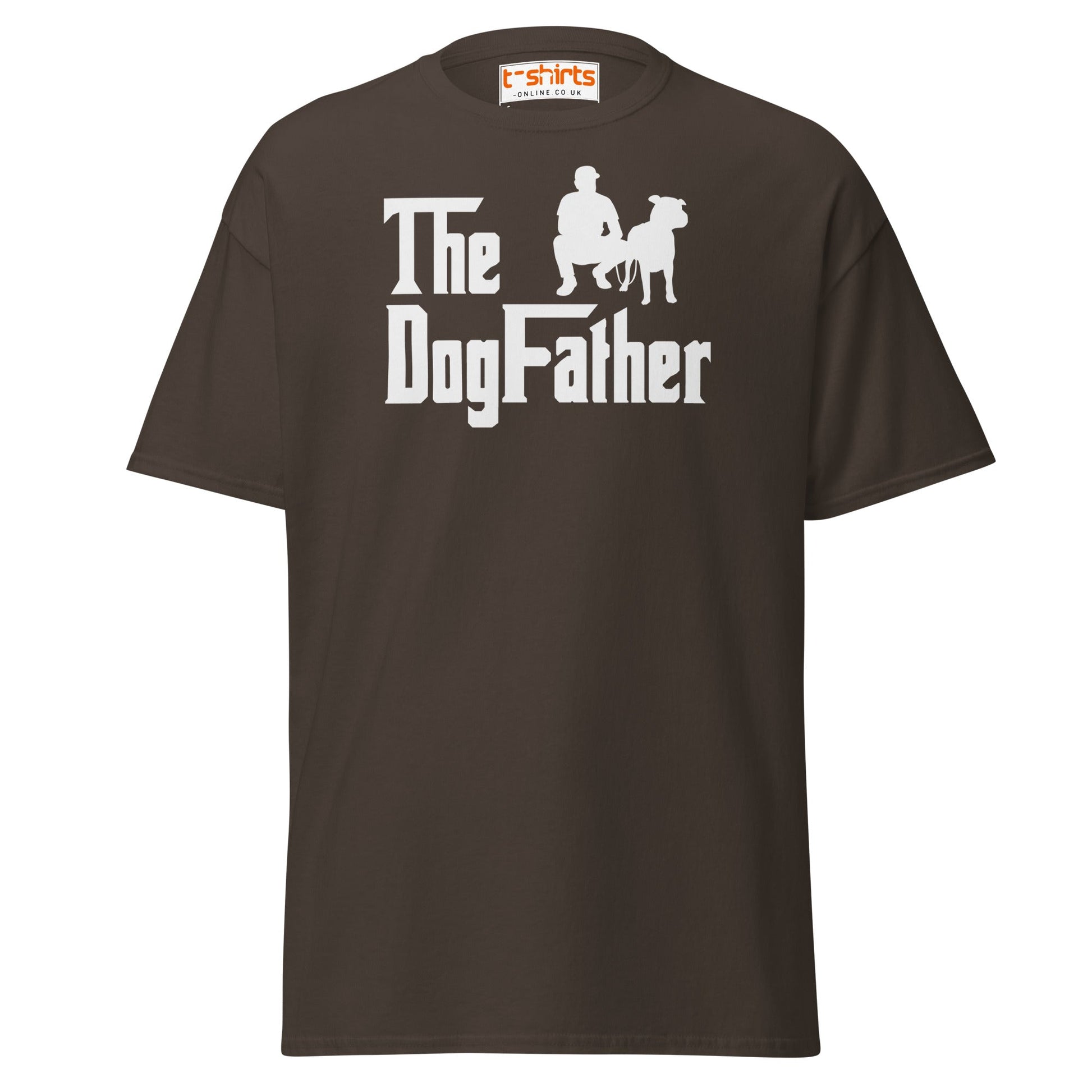 The DogFather T-Shirt | Funny Dog Lover Parody Tee - Dark Chocolate - T-Shirts Online