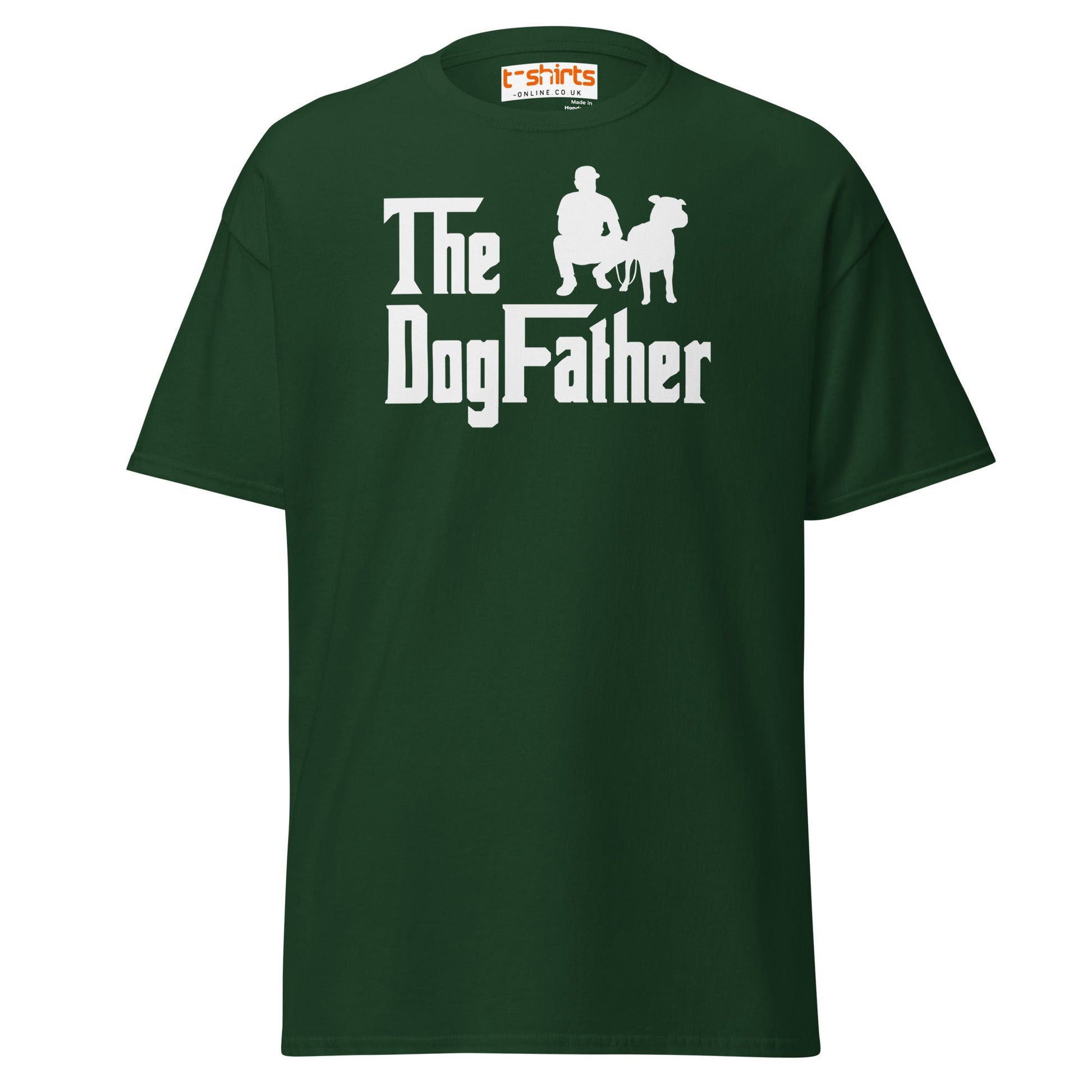The DogFather T-Shirt | Funny Dog Lover Parody Tee - Forest Green - T-Shirts Online