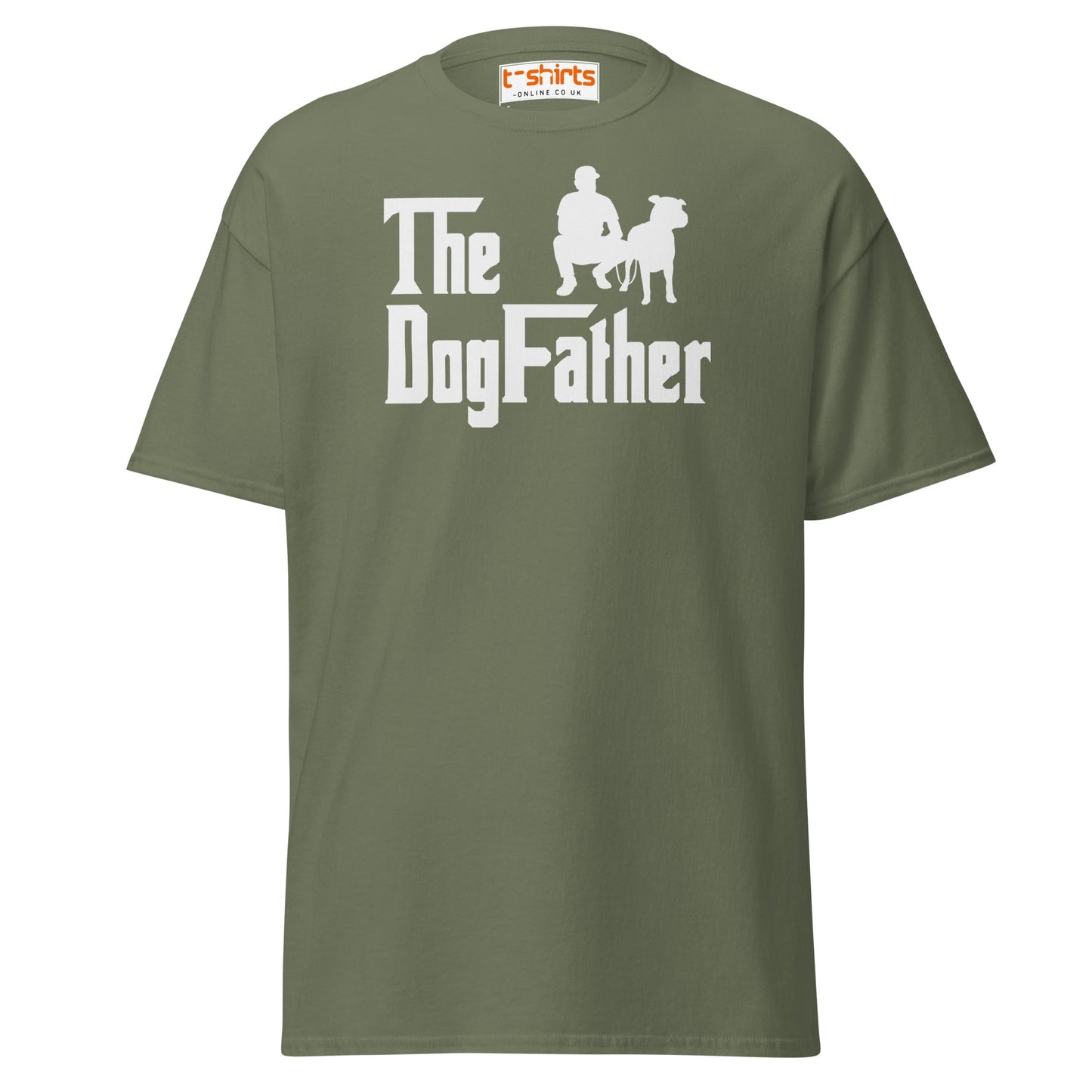 The DogFather T-Shirt | Funny Dog Lover Parody Tee - Military Green - T-Shirts Online