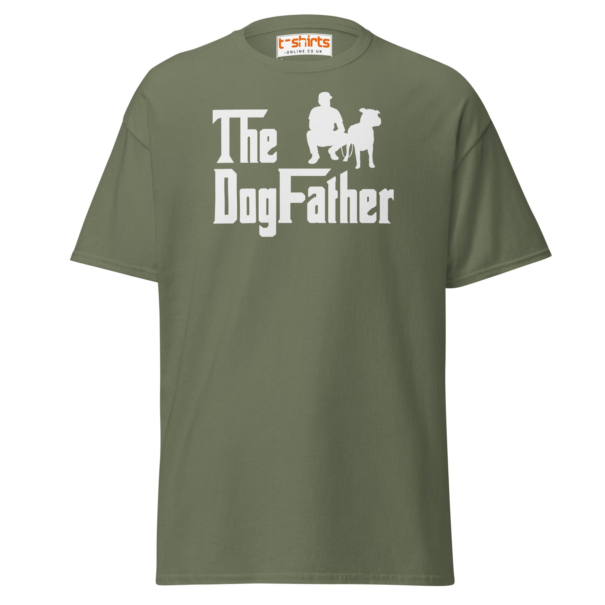 The DogFather T-Shirt | Funny Dog Lover Parody Tee - Military Green - T-Shirts Online
