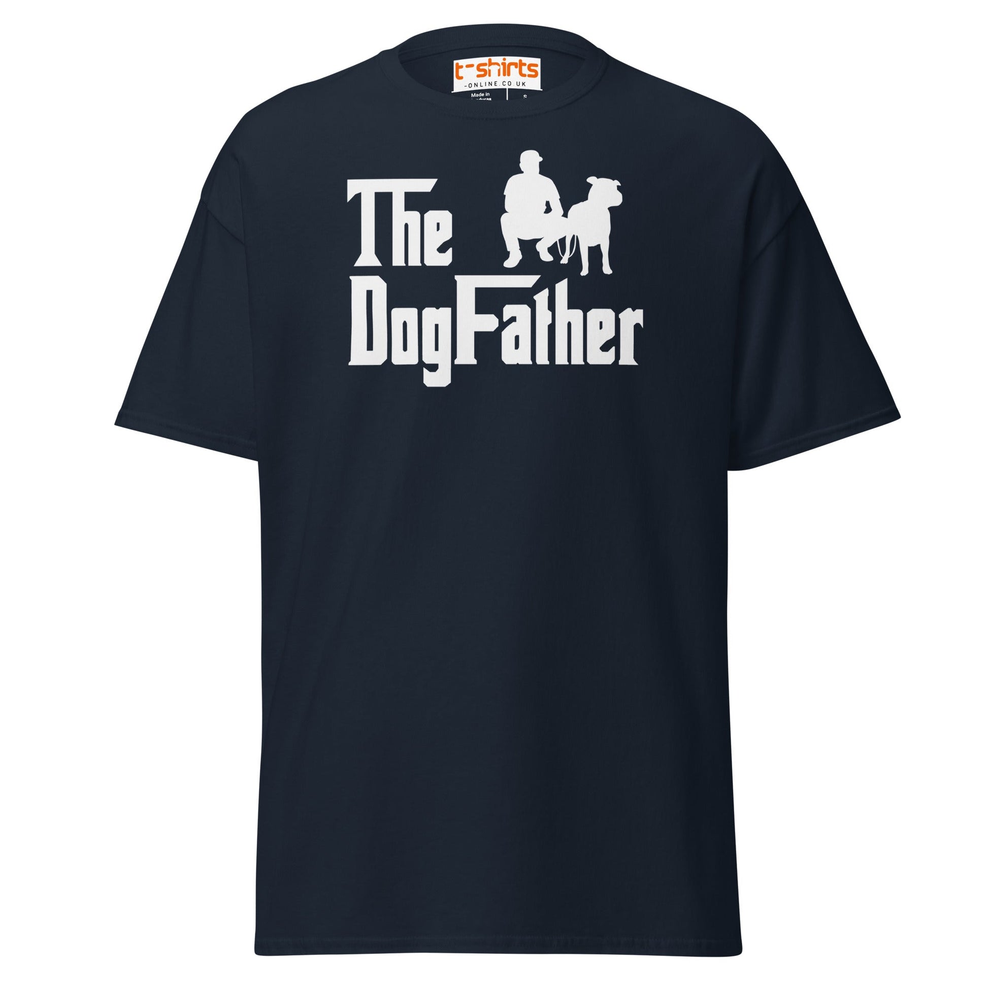 The DogFather T-Shirt | Funny Dog Lover Parody Tee - Navy - T-Shirts Online