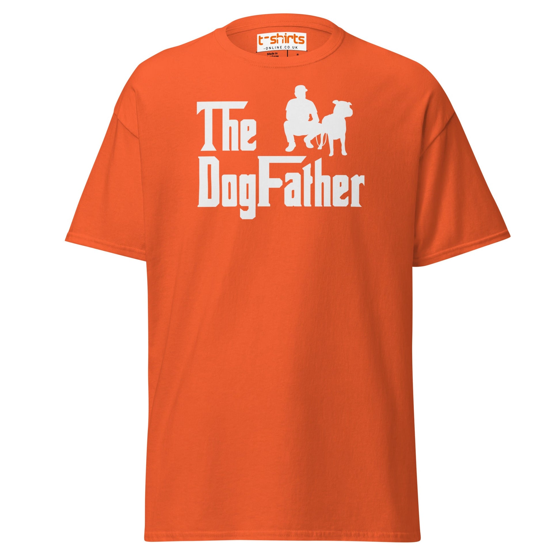 The DogFather T-Shirt | Funny Dog Lover Parody Tee - Orange - T-Shirts Online